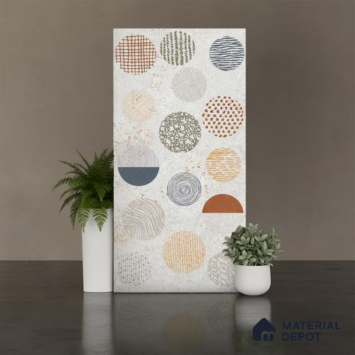 Highlighter Wall Tile TL 06646 Briona Decore 4 ft x 2 ft Vitrified Matte Finish - 9 mm | (Random 1) | Suitable for Living Room, Bedroom, Bathroom, Kitchen, Office, Elevation & Dining