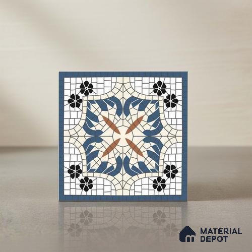 Wall Tile TL 10019 | CRV-110 | 1 ft x 1 ft  Finish Ceramic Tile - 10 mm | Suitable for Living Room, Bedroom, Bathroom & Kitchen | Please Expect a Slight Variation of Pattern