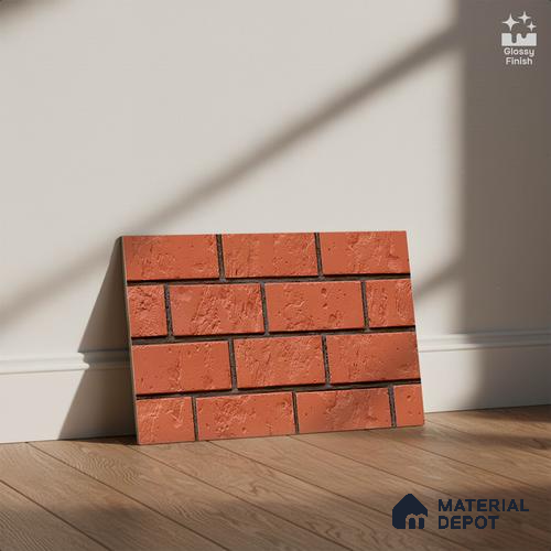 Brick Wall Tile TL 05775 Mystic Red 450x300 mm Glossy Finish Ceramic Tile - 7 mm