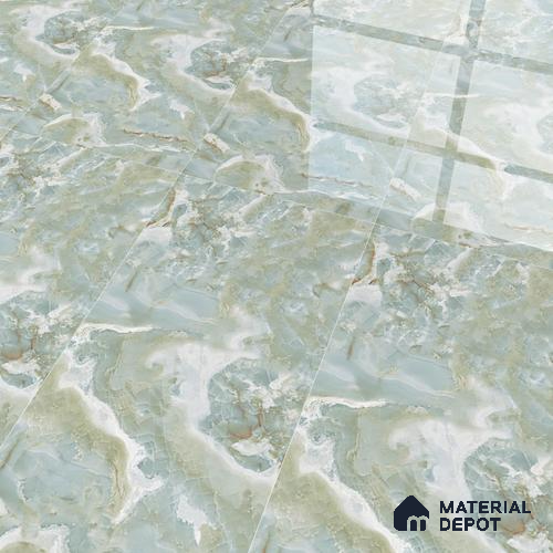 Marble Floor & Wall Tile TL 05571 Natural Strom 4 ft x 2 ft Glossy Finish Vitrified Tile - 9 mm (Random 5)
