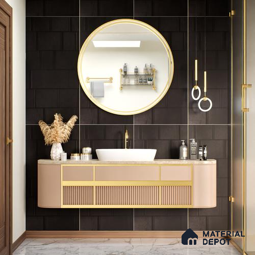 TL 00704 Nero Black Matte Finish 4 ft x 2 ft Full Body Vitrified Tile - 9 mm