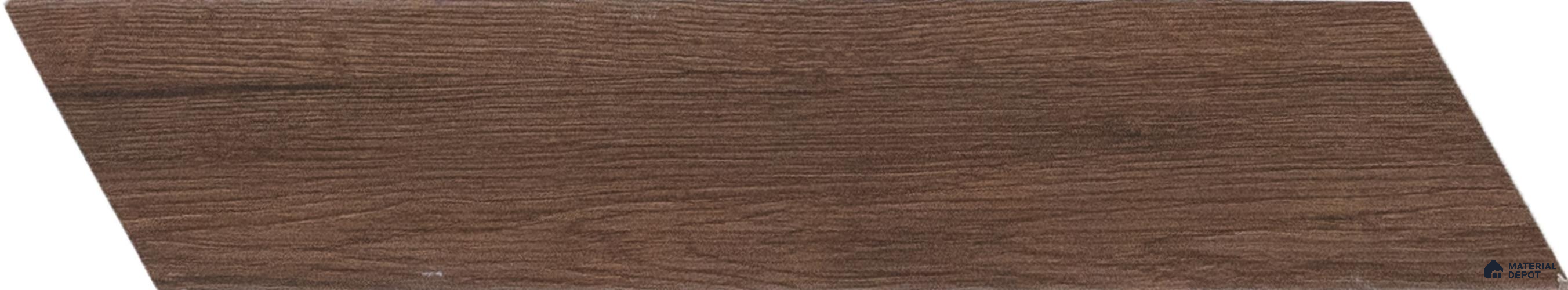 Subway Wall & Floor Tile TL 05233 R Edge Craft Thunder Tan Chevron Edge 18 x 3 inch (450x80 mm) Vitrified Matte Finish - 8 mm | Random Design | Suitable for Accent / Feature Walls, Bathroom, Kitchen Wall & Backsplashes