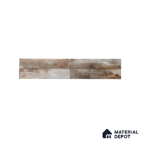 Subway Wooden Wall & Floor Tile TL 05233 N Edge Craft Serpent Swiss Square Edge 20 x 4 inch Vitrified Matte Finish - 8 mm | 50 Random Faces | Suitable for Accent / Feature Walls, Bathroom, Kitchen Wall & Backsplashes
