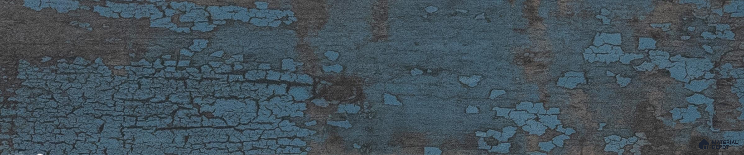 Subway Metallic Wall & Floor Tile TL 05233 K Edge Craft Trench Turquoise Square Edge 20 x 4 inch Vitrified Matte Finish - 8 mm | 48 Random Faces | Suitable for Accent / Feature Walls, Bathroom, Kitchen Wall & Backsplashes