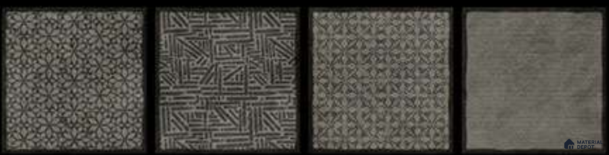 Subway Moroccan Wall & Floor Tile TL 05252 G Marrueco Grizzle Grey Decor 8 x 8 inch Vitrified Matte Finish - 8 mm | Random Design | Suitable for Accent / Feature Walls, Bathroom, Kitchen Wall & Backsplashes | Please Expect a Slight Variation of Pattern