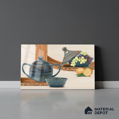 TL 01769 B KT 1 Kettle Cream 18 x 12 inch Glossy Finish Ceramic Wall Tile - 7 mm