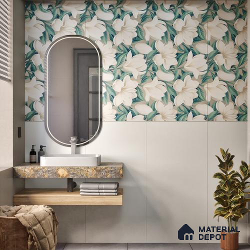 Plain Floor & Wall Tile TL 06136 Bianco Plain Plain 4 ft x 2 ft Vitrified Matte Finish - 9 mm | Ideal For Living Room, Bedroom, Bathroom, Kitchen