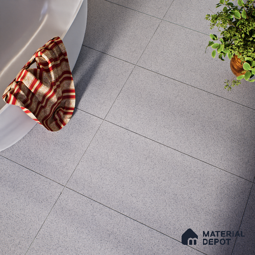 Terrazzo Floor & Wall Tile TL 06138 B S&P Grigio 4 ft x 2 ft Vitrified Matte Finish - 9 mm | Ideal For Living Room, Bedroom, Bathroom, Kitchen