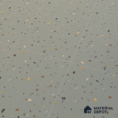 Terrazzo Floor & Wall Tile TL 06139 D Terrazzo Kota 4 ft x 2 ft Vitrified Matte Finish - 9 mm | Ideal For Living Room, Bedroom, Bathroom, Kitchen