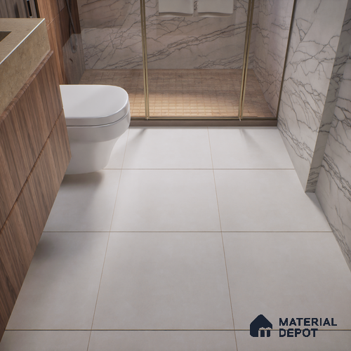 Plain Wall & Floor Tile TL 04672 C Nimbus Flawless peach washed/weathered Surface 2 ft x 2 ft Porcelain Matte Finish 8 mm | Suitable for Living Room, Bedroom, Bathroom, Kitchen & Balcony