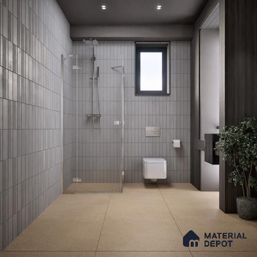Stone Wall & Floor Tile TL 06204 Proactylix Mocha Plain 4 ft x 2 ft Vitrified Matte Finish - 9 mm (Random Design 4) | Suitable for Living Room, Bedroom, Bathroom & Kitchen
