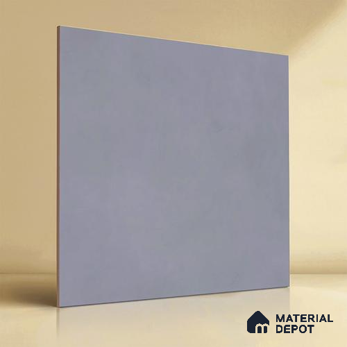 Plain Wall & Floor Tile TL 05350 F Neutra Cloud Gris 2 ft x 2 ft Vitrified Carving Matte Finish - 9 mm | Suitable for Bedroom, Balcony, Foyer, Dining
