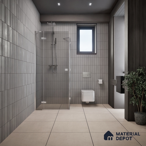 Plain Wall & Floor Tile TL 05352 E Neutra Maser Cafe 2 ft x 2 ft Vitrified Matte Finish - 9 mm | Suitable for Bedroom, Balcony, Foyer, Dining