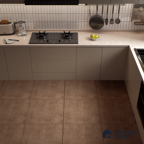 Cement Wall & Floor Tile TL 05352 Neutra Maser Bruno 2 ft x 2 ft Vitrified Matte Finish - 9 mm | Suitable for Bedroom, Balcony, Foyer, Dining