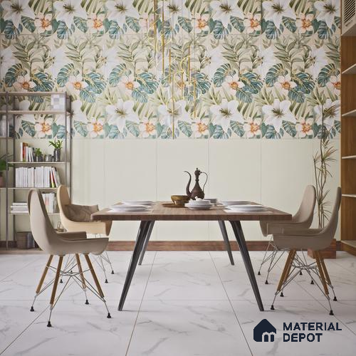Plain Floor & Wall Tile TL 06221 Mellow Cocoa Dream 4 ft x 2 ft Vitrified Matte Finish - 9 mm | Suitable for Living Room, Bedroom, Bathroom & Kitchen