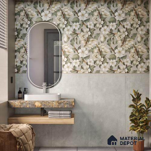 Plain Wall Tile TL 05524 Prestige Majestic Slate 2 ft x 4 ft Vitrified High Gloss Finish - 9 mm | 4 Random Design | Suitable for Living Room, Bedroom, Bathroom | Image 06