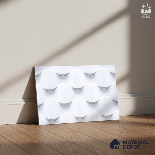 TL 05792 G Polka White 450x300 mm Glossy Finish Ceramic Wall Tile - 7 mm