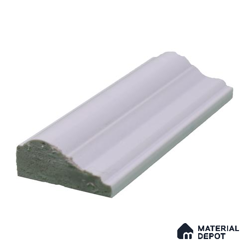 Paintable DIY Finished PVC / Charcoal Designer Wainscot French Wall Moulding Design 1 Crystalon PM 00283 B | 8 ft x 45 mm x 18 mm | Nail & Adhesive Installation