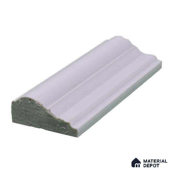 Paintable DIY Finished PVC / Charcoal Designer Wainscot French Wall Moulding Design 1 Crystalon PM 00283 B | 8 ft x 45 mm x 18 mm | Nail & Adhesive Installation