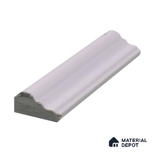 Paintable DIY Finished PVC / Charcoal Designer Wainscot French Wall Moulding Design 1 Crystalon PM 00283 D | 8 ft x 30 mm x 15 mm | Nail & Adhesive Installation