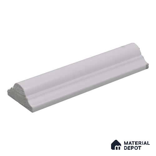 Paintable DIY Finished PVC / Charcoal Designer Wainscot French Wall Moulding Design 2 Crystalon PM 00283 F | 8 ft x 38 mm x 18 mm | Nail & Adhesive Installation
