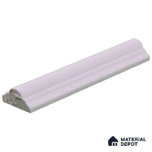 Paintable DIY Finished PVC / Charcoal Designer Wainscot French Wall Moulding Design 2 Crystalon PM 00283 G | 8 ft x 30 mm x 15 mm | Nail & Adhesive Installation