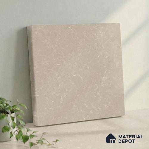 Belina Quartz QR 00011 B Sandstone Mist Viola Series 10.75 ft x 2.71 ft Quartz - 20 mm | 7 Years Warranty | Suitable for Kitchen, Restaurant, Counter Tops, Dining, Reception, office