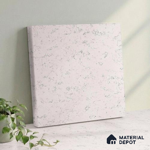 Belina Quartz QR 00055 Frosted Cascade Regalia Series 11.42 ft x 6.58 ft Quartz - 20 mm | 10 Years Warranty | Suitable for Kitchen, Restaurant, Counter Tops, Dining, Reception, office