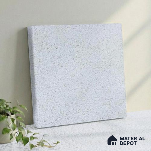 Belina Quartz QR 00165 Mist Aura Value Series 10.66 ft x 5.41 ft Quartz - 20 mm | 5 Years Warranty | Suitable for Kitchen, Restaurant, Counter Tops, Dining, Reception, office