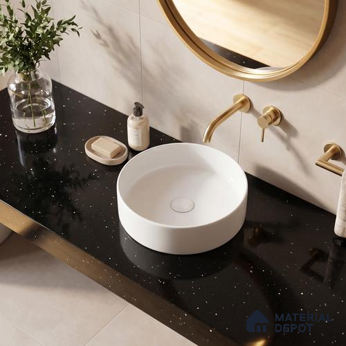 Belina Quartz QR 00311 Black Nova Helsinki Series 10.5 ft x 5.35 ft Quartz - 20 mm | 10 Years and Replacement Warranty | Suitable for Kitchen, Restaurant, Counter Tops, Dining, Reception, office