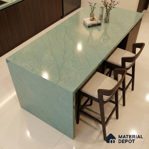 Belina Quartz QR 00329 Vera Fiora Helsinki Series 10.5 ft x 5.35 ft Quartz - 20 mm | 10 Years and Replacement Warranty | Suitable for Kitchen, Restaurant, Counter Tops, Dining, Reception, office