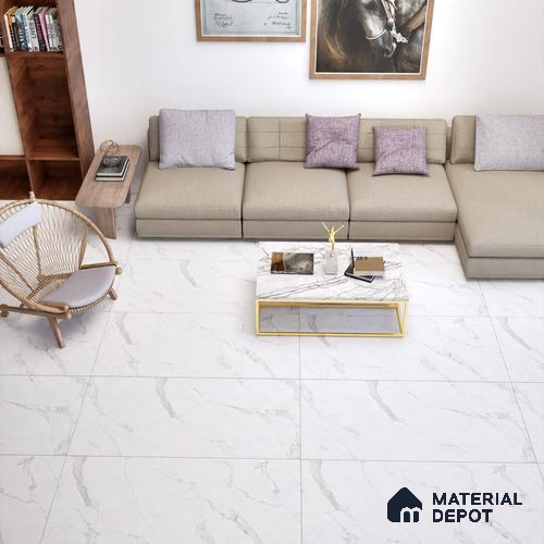 Marble Floor & Wall Tile | TL 01511 Orra Satuario P9 4 ft x 2 ft Matte Finish Vitrified Tile - 9 mm | Suitable For Living Room, Bedroom, Dining Area