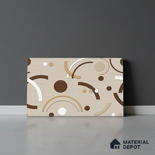 TL 01641 B Highlighter Brown & Beige 18 x 12 inch Matte Finish Ceramic Wall Tile - 6 mm