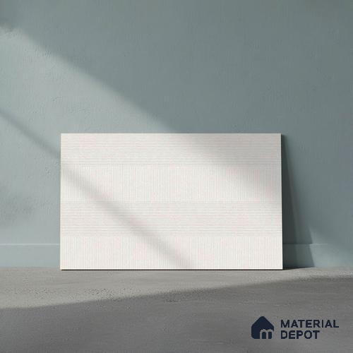 TL 01644 A Light Fabric White 18 x 12 inch Matte Finish Ceramic Wall Tile - 6 mm