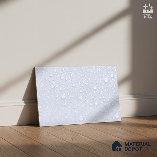 TL 01638 A Light Light Grey 18 x 12 inch Glossy Finish Ceramic Wall Tile - 6 mm