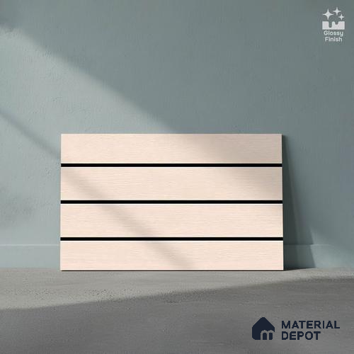 TL 01655 A Light Pink 18 x 12 inch Glossy Finish Ceramic Wall Tile - 6 mm
