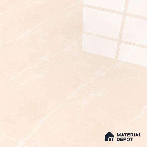 Budget Friendly Marble Floor & Wall Tile Value For Money TL 05581 Light Brown Armani Royal 4 ft x 2 ft - Vitrified Glossy Finish -9 mm | Suitable for Living Room, Bedroom & Bathroom