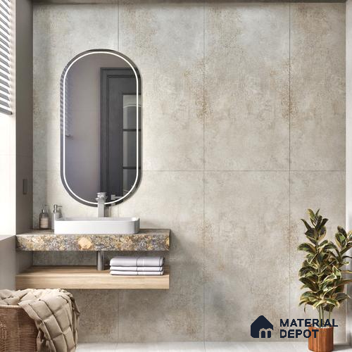 Rustic Floor & Wall Tile TL 05511 Prestige Regal Umber 2 ft x 4 ft Vitrified Matte Finish - 9 mm | 6 Random Design | Suitable for Living Room, Bedroom, Bathroom