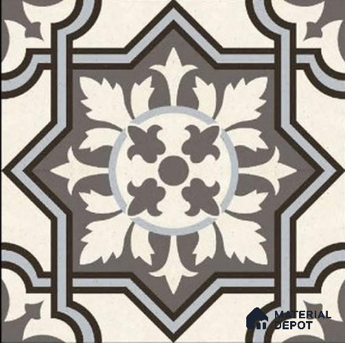 TL 04201 Bride White 300 x 300 mm Sugar Matte Finish Moroccan Look Vitrified Wall & Floor Tile - 9 mm | Please Expect a Slight Variation of Pattern