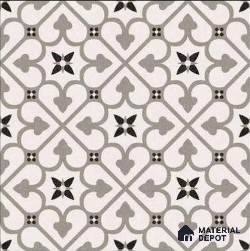 TL 04207 Polares Blanco 300 x 300 mm Sugar Matte Finish Moroccan Look Vitrified Wall & Floor Tile - 9 mm | Please Expect a Slight Variation of Pattern