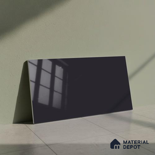 Plain Look Wall Tile TL 04693 Plain Solara Moonstone Dark 2 ft x 1 ft Ceramic Glossy Finish - 9 mm | Suitable For Kitchen, Bathroom Walls and Backsplashes