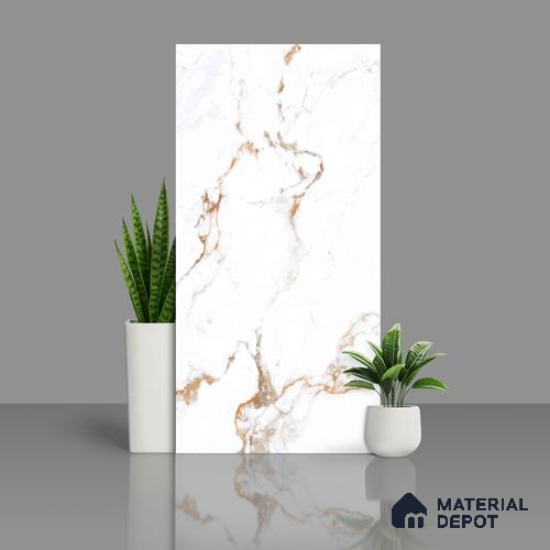 TL 04825 Scordian White 1200x600 mm Matte Finish Endless Vitrified Wall & Floor Tile - 9 mm