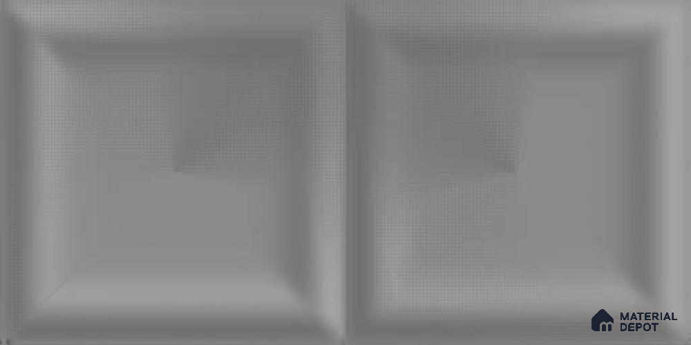 3D Wall Tile TL 03629 Seam Grey 2 ft x 1 ft Glossy Finish Ceramic Glazed Wall Tile