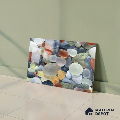 TL 05791 C Silver Dark 450x300 mm Glossy Finish Ceramic Wall Tile - 7 mm