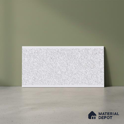 Stone Wall Tile TL 06539 Granite Silver 2 ft x 1 ft Ceramic Matte Finish - 8 mm | Suitable for Living Room, Kitchen & Bathroom