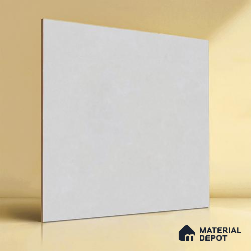 Plain Wall & Floor Tile TL 00569 Smoky Grey 2 ft x 2 ft Matte Finish Vitrified Tile - 9.5 mm | Suitable For Bathroom, Living Room, Balcony