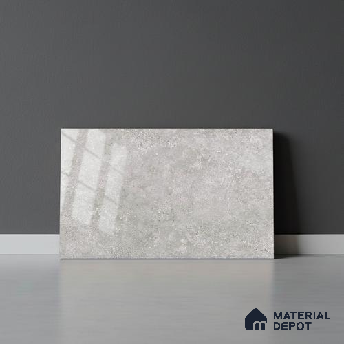 TL 01886 A Smoky Grey Dark 18 x 12 inch Glossy Finish Ceramic Wall Tile - 6 mm