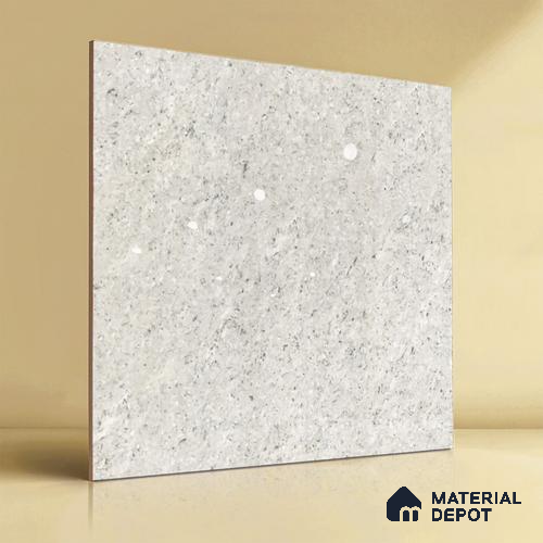 TL 06320 Snow White 2 ft x 2 ft High Gloss Finish Vitrified Wall & Floor Tile - 9 mm