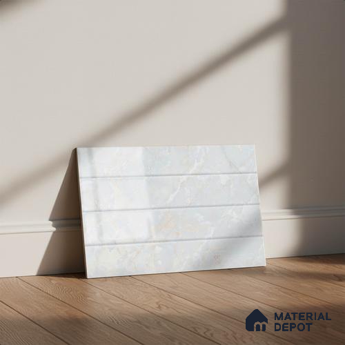 TL 01901 A Snowflake Light 18 x 12 inch Glossy Finish Ceramic Wall Tile - 6 mm