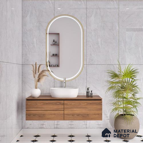 Budget Friendly Marble Floor & Wall Tile Value For Money TL 05591 White Sorrento 4 ft x 2 ft - Vitrified Glossy Finish -9 mm | 4 Random Design | Suitable for Living Room, Bedroom & Bathroom